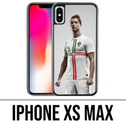 Coque iPhone XS MAX - Ronaldo Football Splash
