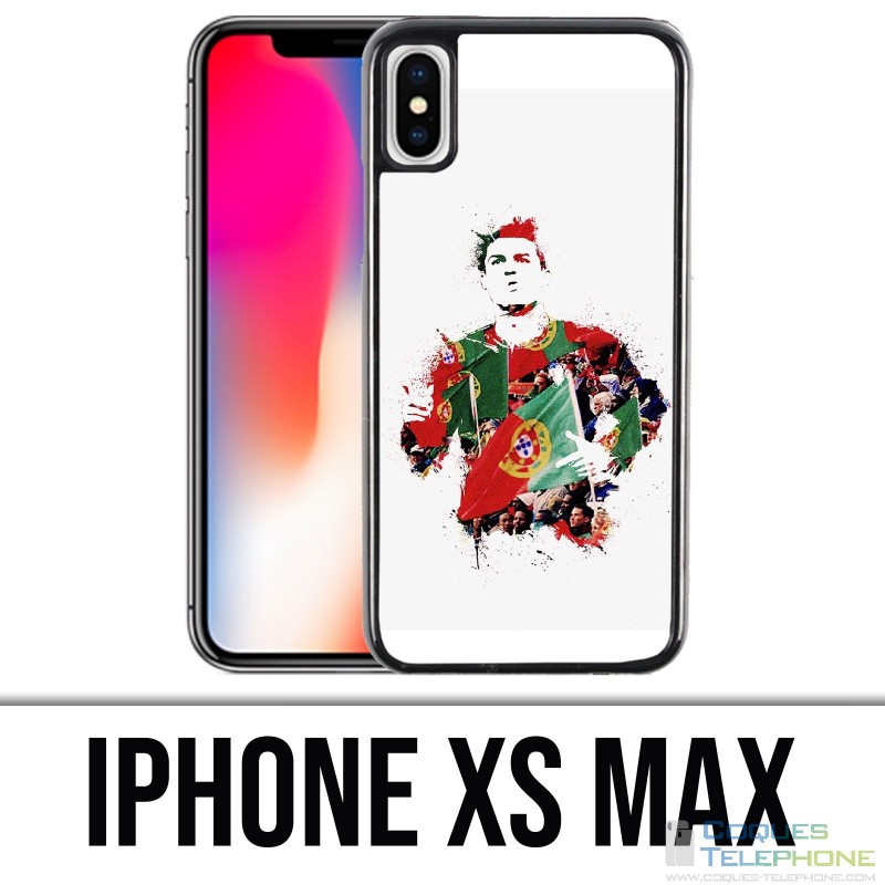 Coque iPhone XS MAX - Ronaldo Lowpoly