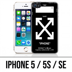 Carcasa para iPhone 5 / 5S / SE - Blanco roto Negro