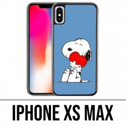 Coque iPhone XS MAX - Snoopy Coeur
