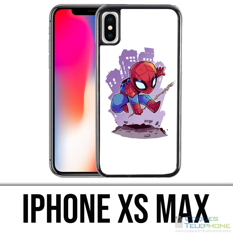 XS maximaler iPhone Fall - Spiderman-Cartoon