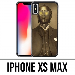 Custodia per iPhone XS Max - Star Wars C3Po vintage