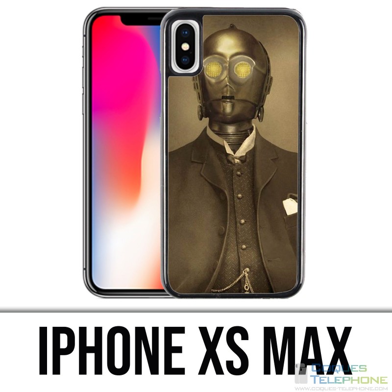Custodia per iPhone XS Max - Star Wars C3Po vintage