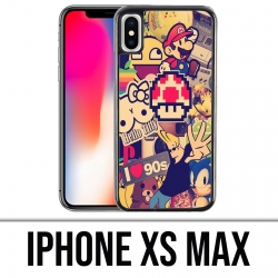 Custodia per iPhone XS Max - adesivi vintage anni '90
