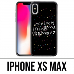 XS maximaler iPhone Fall - merkwürdiges Sachen-Alphabet