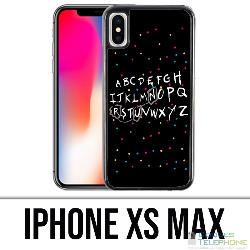 Coque iPhone XS MAX - Stranger Things Alphabet