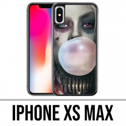 Coque iPhone XS MAX - Suicide Squad Harley Quinn Bubble Gum