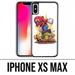 XS maximaler iPhone Fall - Supermario-Schildkröte-Cartoon