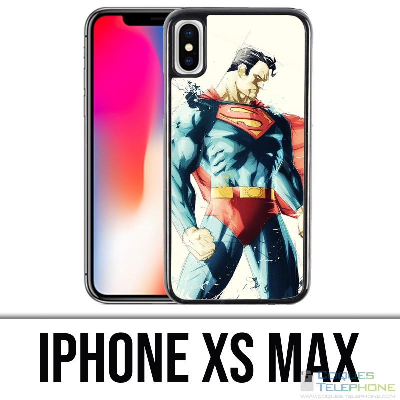 Coque iPhone XS MAX - Superman Paintart