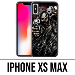Coque iPhone XS Max - Tete Mort Pistolet