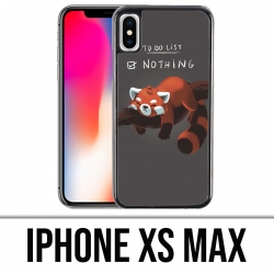 Funda iPhone XS Max - Lista de tareas Panda Roux