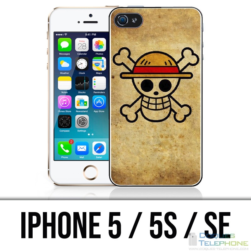 Custodia per iPhone 5 / 5S / SE - One Piece Logo vintage