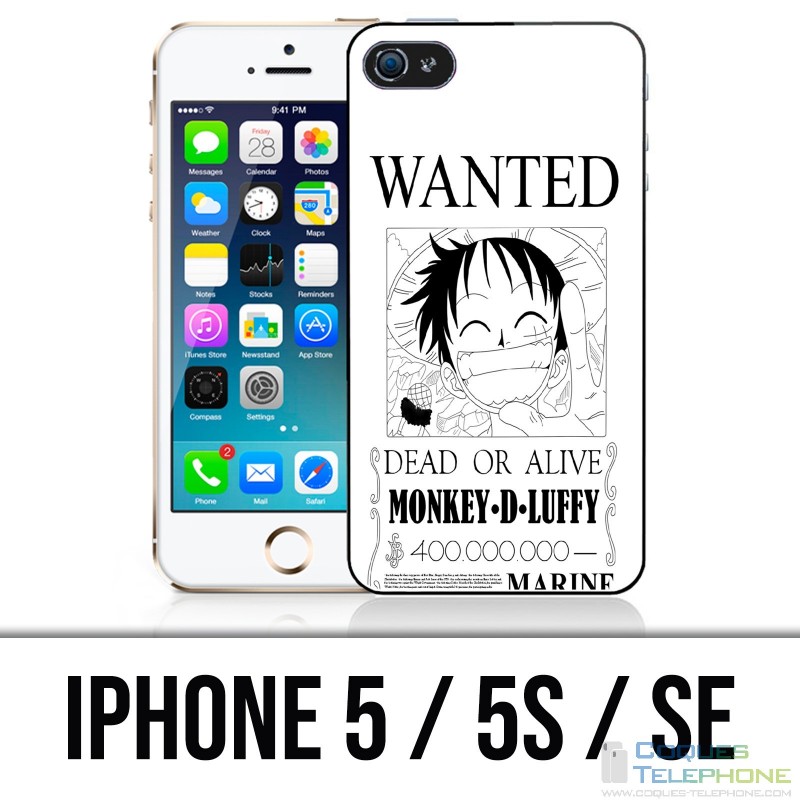IPhone 5 / 5S / SE Case - One Piece Wanted Luffy