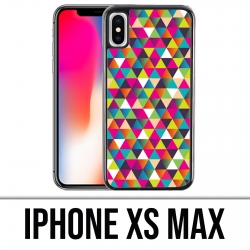 Coque iPhone XS MAX - Triangle Multicolore