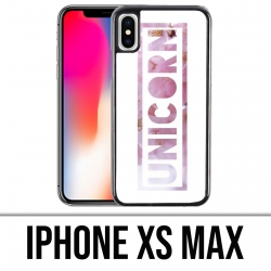 Coque iPhone XS Max - Unicorn Fleurs Licorne
