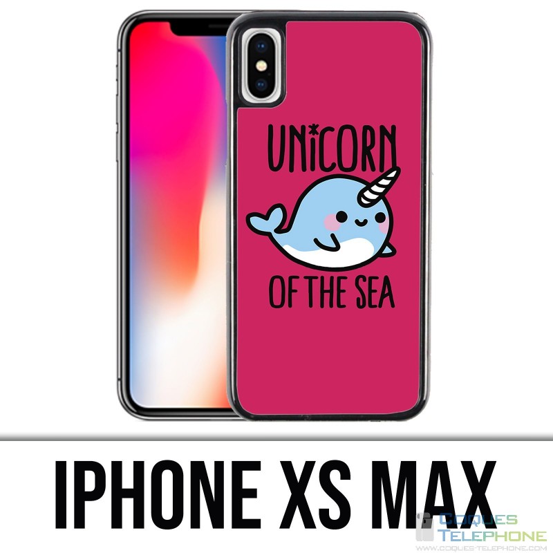 XS maximaler iPhone Fall - Einhorn des Meeres