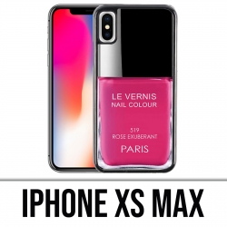 Custodia iPhone XS Max - Vernice Paris rosa