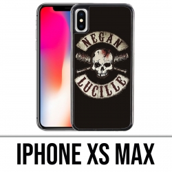 Custodia per iPhone XS Max - Walking Dead Logo Negan Lucille