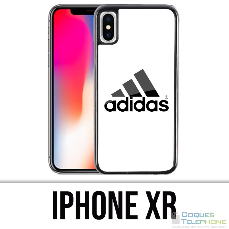 XR iPhone Hülle - Adidas Logo Weiß