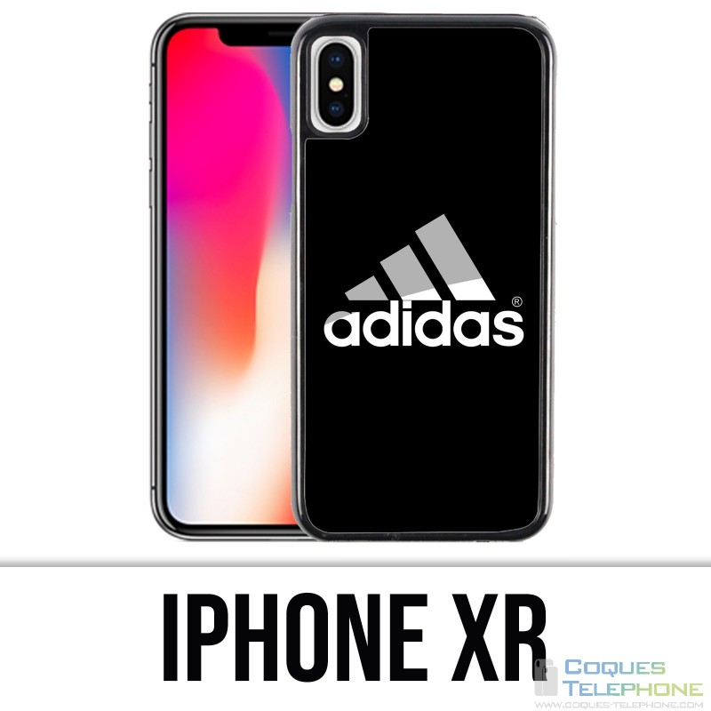 Custodia iPhone XR - Logo Adidas nero