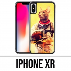 Coque iPhone XR - Animal Astronaute Chat