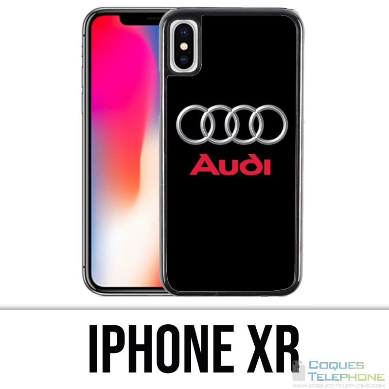 Custodia per iPhone XR - Audi Logo in metallo