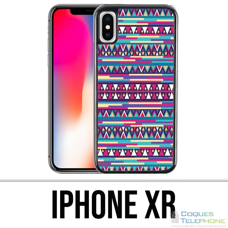 XR iPhone Hülle - Pink Azteque