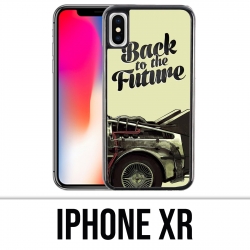 Coque iPhone XR - Back To The Future Delorean