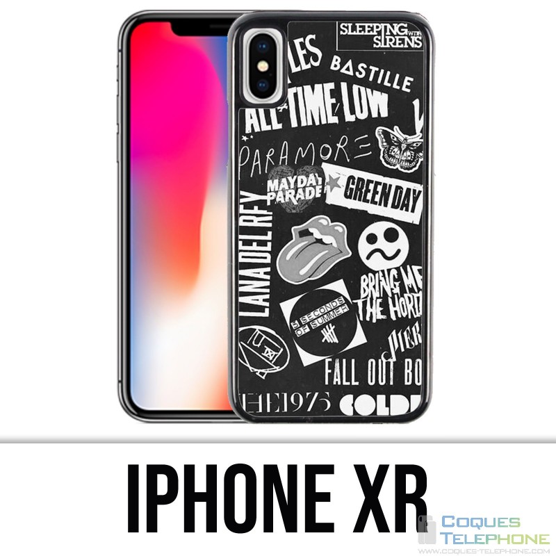 Coque iPhone XR - Badge Rock