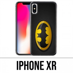 Funda iPhone XR - Batman Logo Classic Amarillo Negro