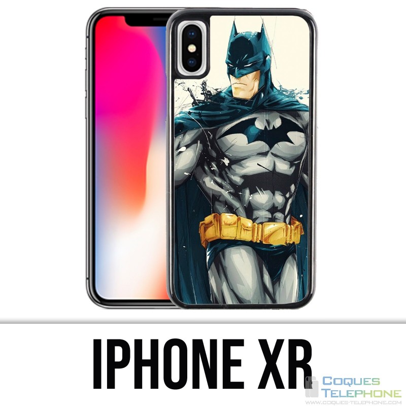Coque iPhone XR - Batman Paint Art