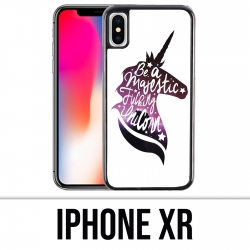 Coque iPhone XR - Be A Majestic Unicorn