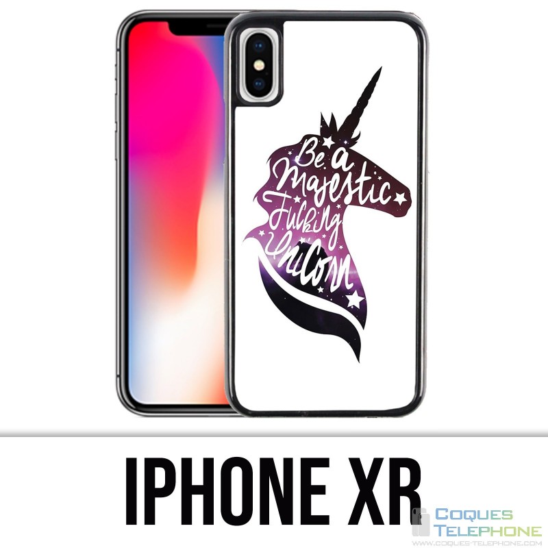 Coque iPhone XR - Be A Majestic Unicorn
