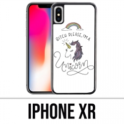 Coque iPhone XR - Bitch Please Unicorn Licorne