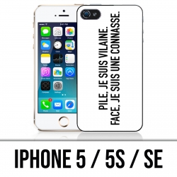 Carcasa iPhone 5 / 5S / SE - Batería Vilaine Face Connasse