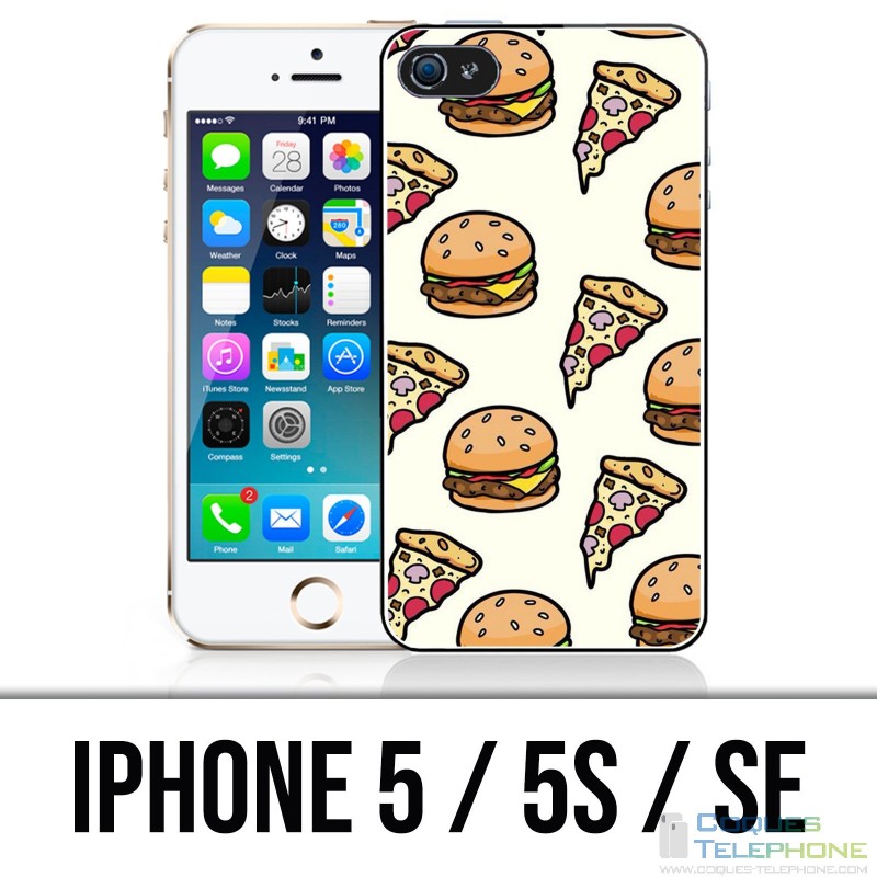 Coque iPhone 5 / 5S / SE - Pizza Burger