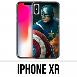 Vinilo o funda para iPhone XR - Captain America Comics Avengers