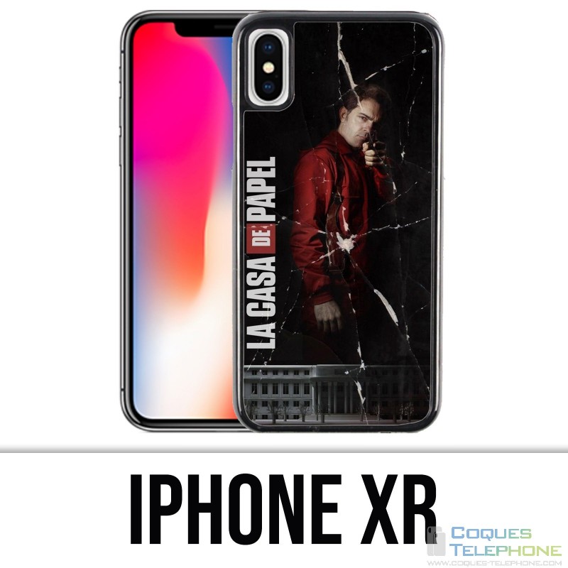 Coque iPhone XR - Casa De Papel Berlin Masque Split