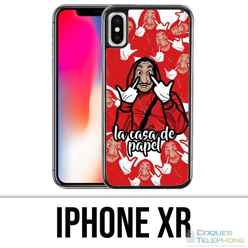 Vinilo o funda para iPhone XR - Casa De Papel Cartoon