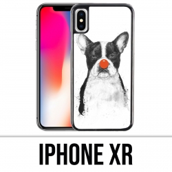Custodia per iPhone XR - Cane Bulldog Clown