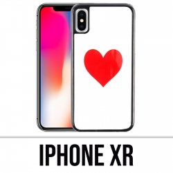 Custodia per iPhone XR - Cuore rosso