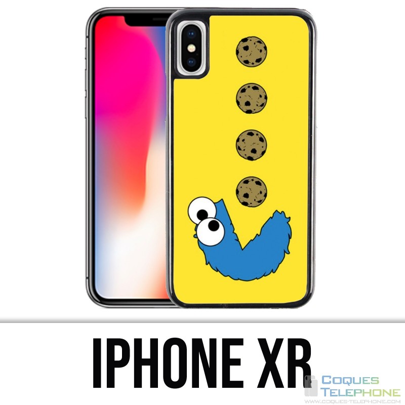 Coque iPhone XR - Cookie Monster Pacman