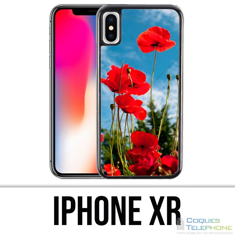 Coque iPhone XR - Coquelicots 1