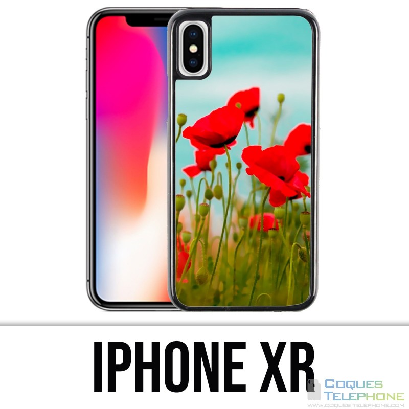 Coque iPhone XR - Coquelicots 2