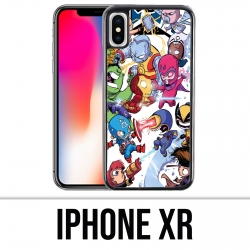 Funda iPhone XR - Cute Marvel Heroes