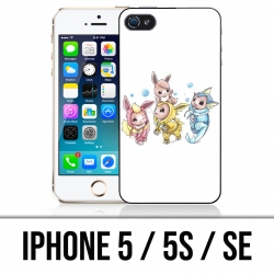Coque iPhone 5 / 5S / SE - Pokémon bébé Evoli évolution