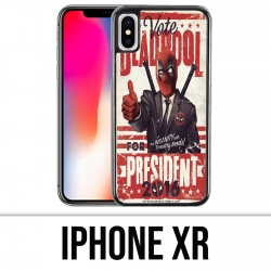 Coque iPhone XR - Deadpool Président