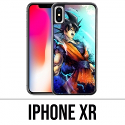 Coque iPhone XR - Dragon Ball Goku Couleur