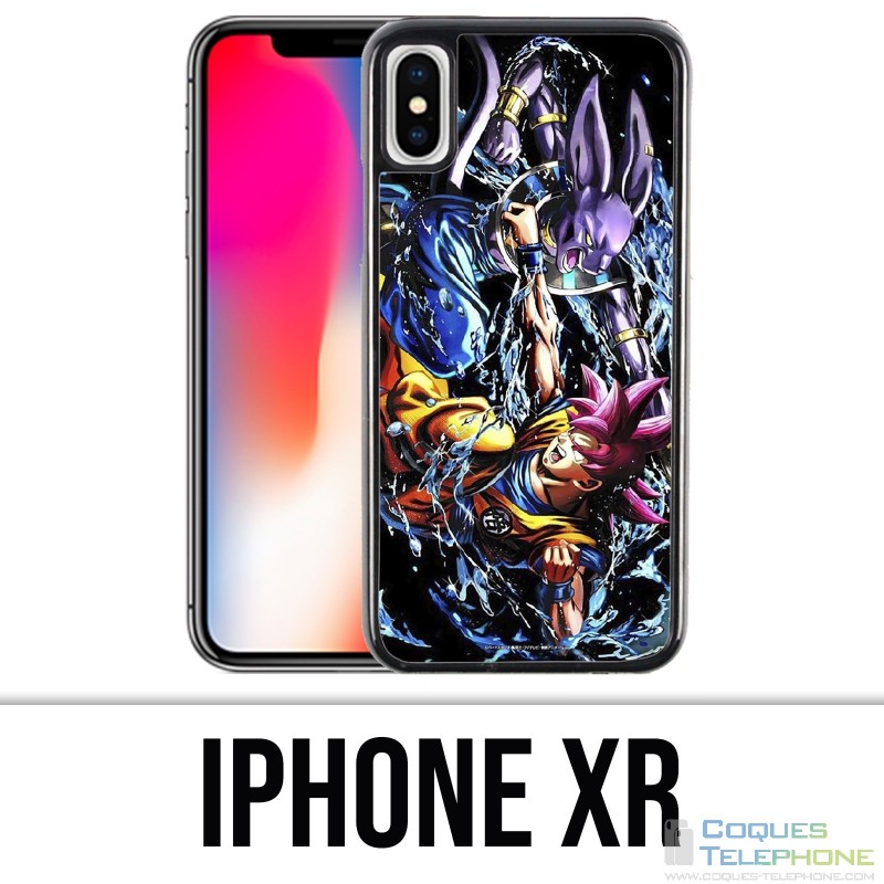 Coque iPhone XR - Dragon Ball Goku Vs Beerus