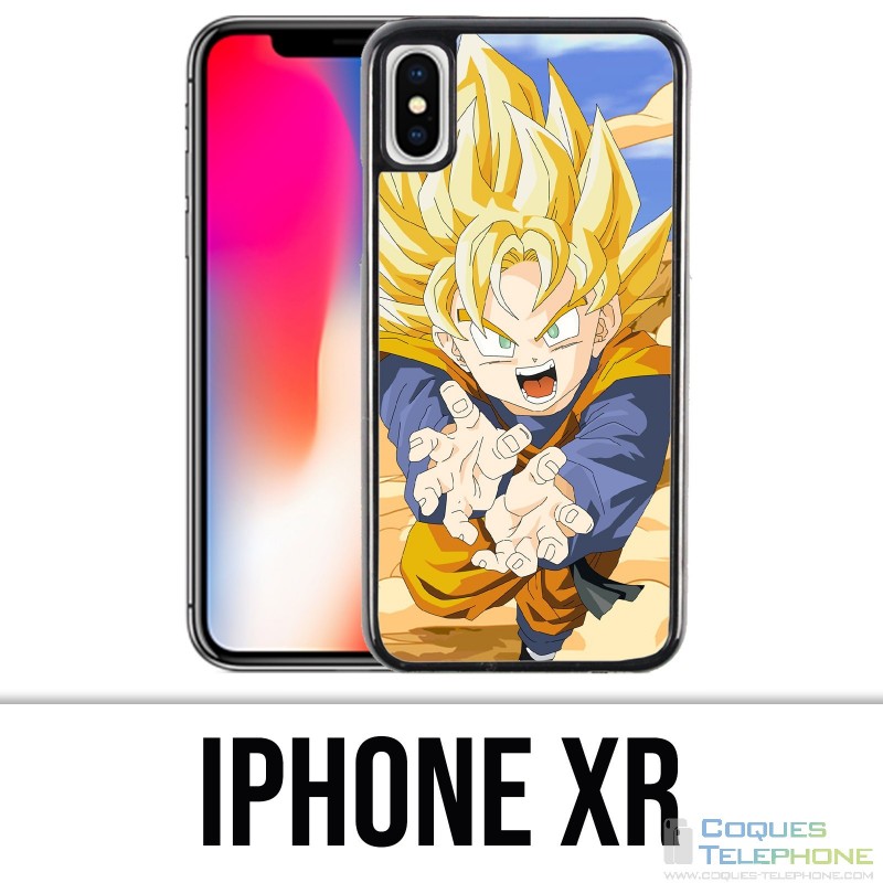 Coque iPhone XR - Dragon Ball Son Goten Fury